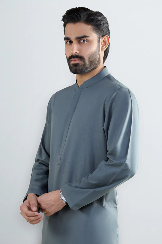 Grey Wash & Wear Kurta Pajama